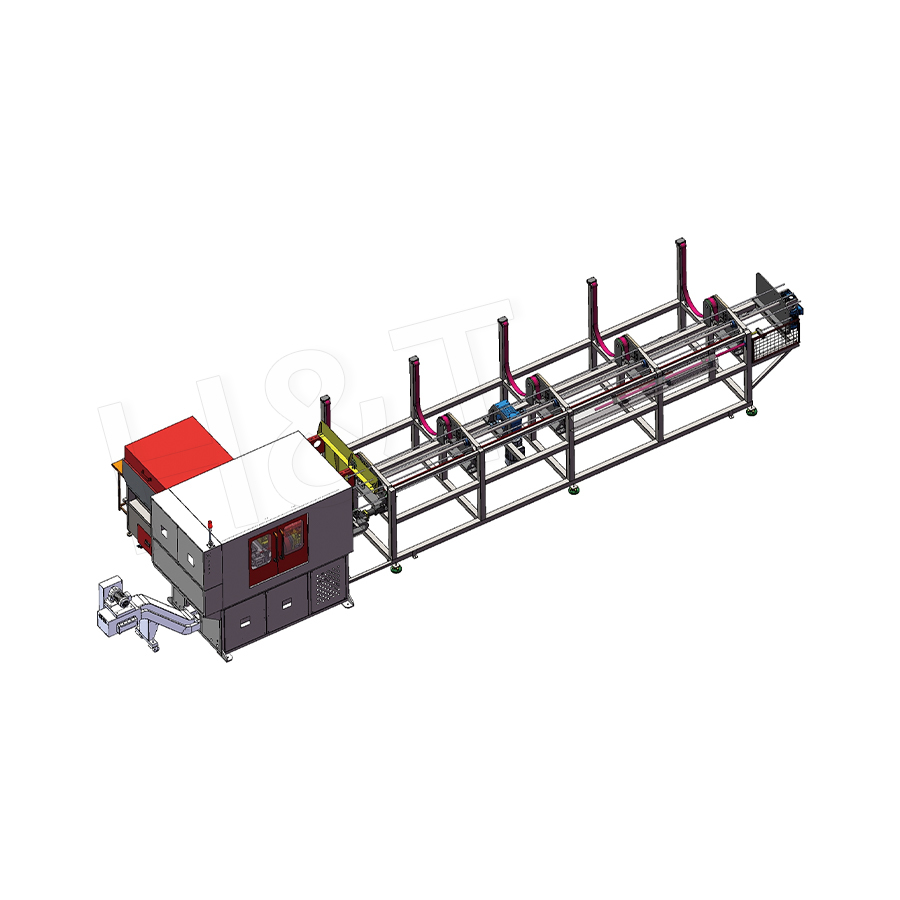 Dây chuyền tự động hóa tích hợp cắt và vát góc quay mới